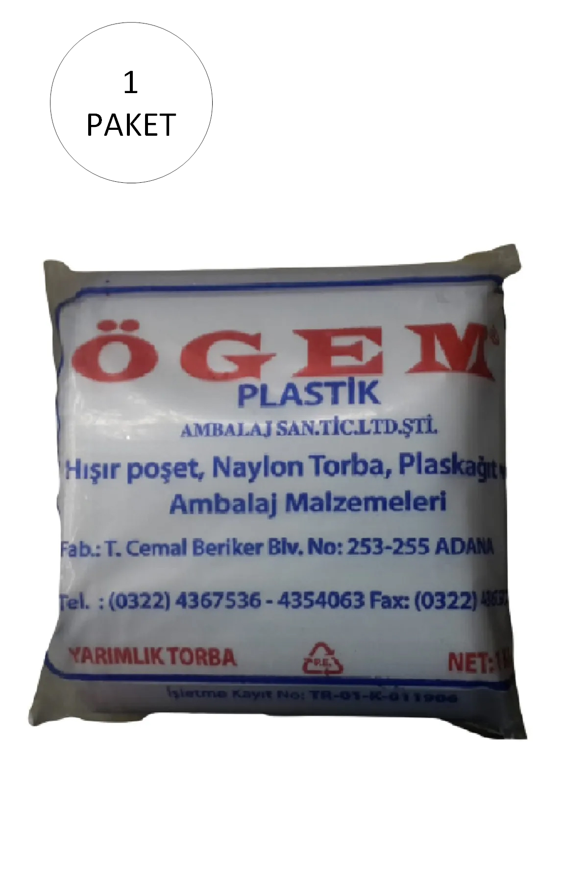 Just Cheap Store Bakkaliye Naylon Torba Yarimlik 14X27 Cm 1 Kg 1 Paket (Takriben 3