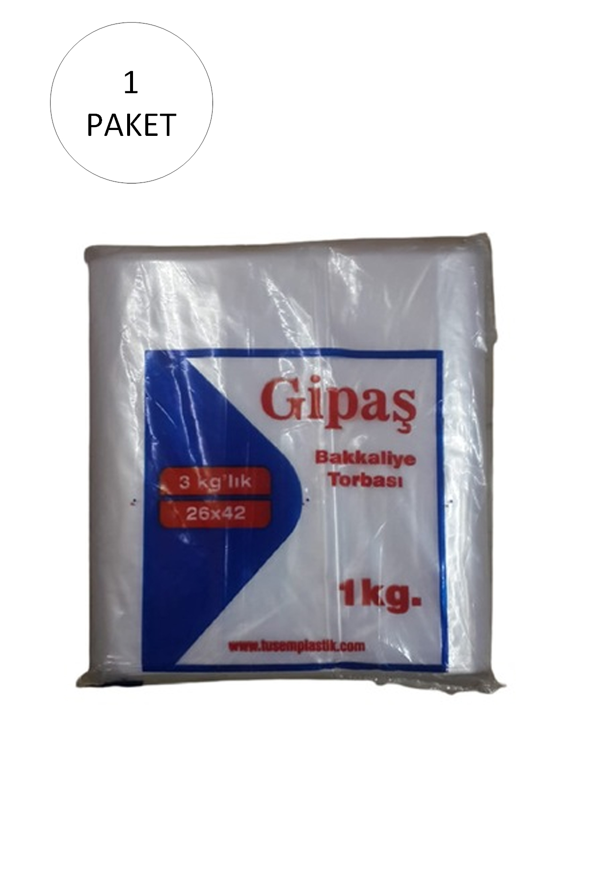 Just Cheap Store Bakkaliye Naylon Torba 3'Kg Lik 26X42 Cm 1 Paket (Takriben 165 Ad