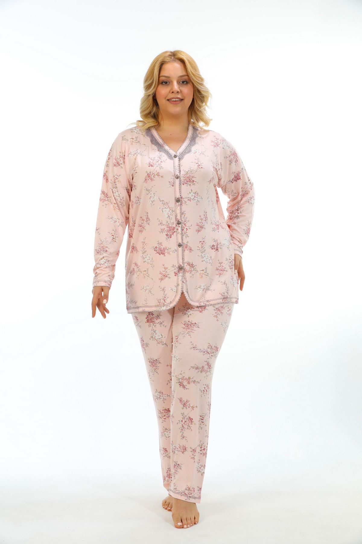 Etoile Bambu Büyük Beden Kadin Pijama Takimi