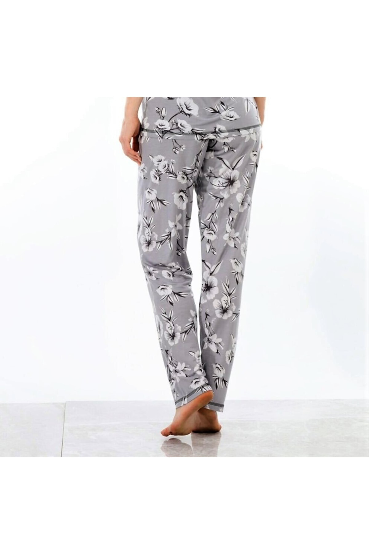 Etoile Bambu Pijama Alti Gri