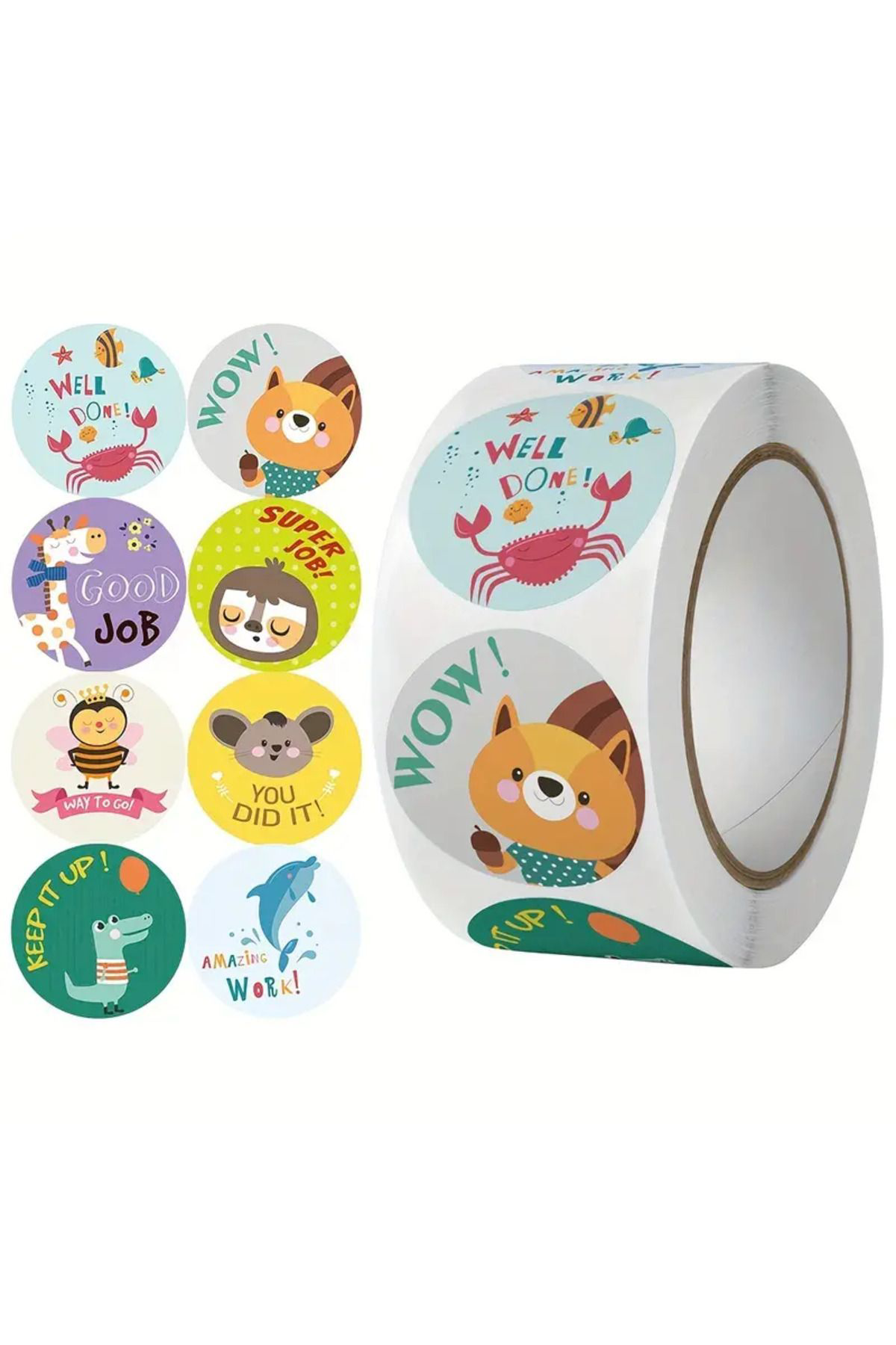 Woody Sofia Bant Şeklinde Rulo Sticker Etiket Çocuklar İçin Ödül Etiket Yildi