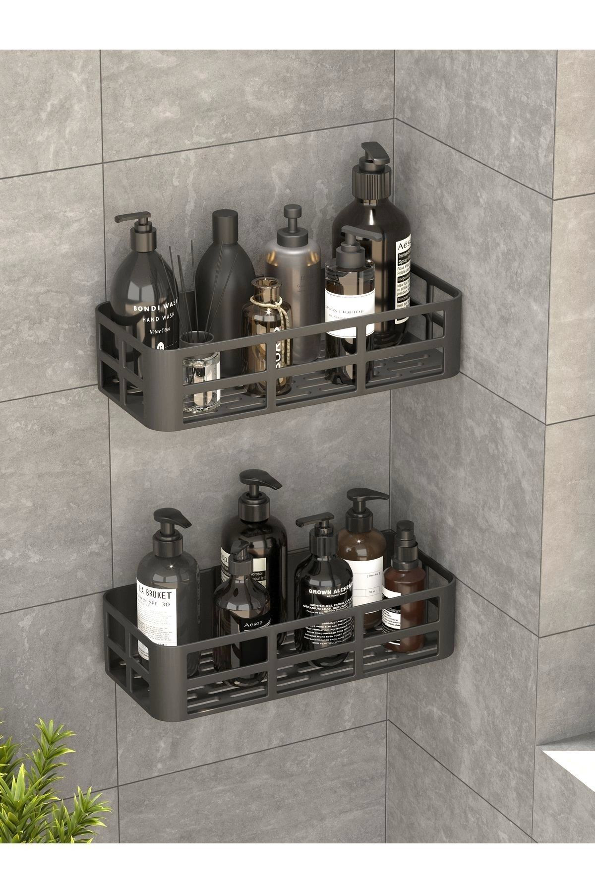 Costurera  Banyo Duş Rafi 2'Li Yapişkanli Ve Deliksiz Duş Organizer Suya Day
