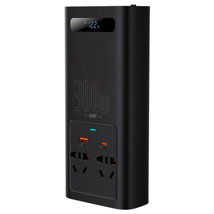 Baseus  İgbt Power İnverter 300W Ac 220V Araç İçi Çakmak Çevirici 