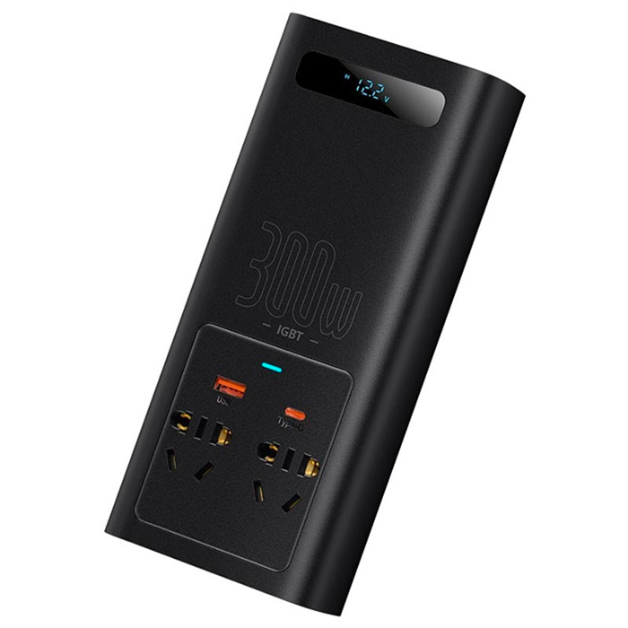 Baseus  İgbt Power İnverter 300W Ac 220V Araç İçi Çakmak Çevirici 