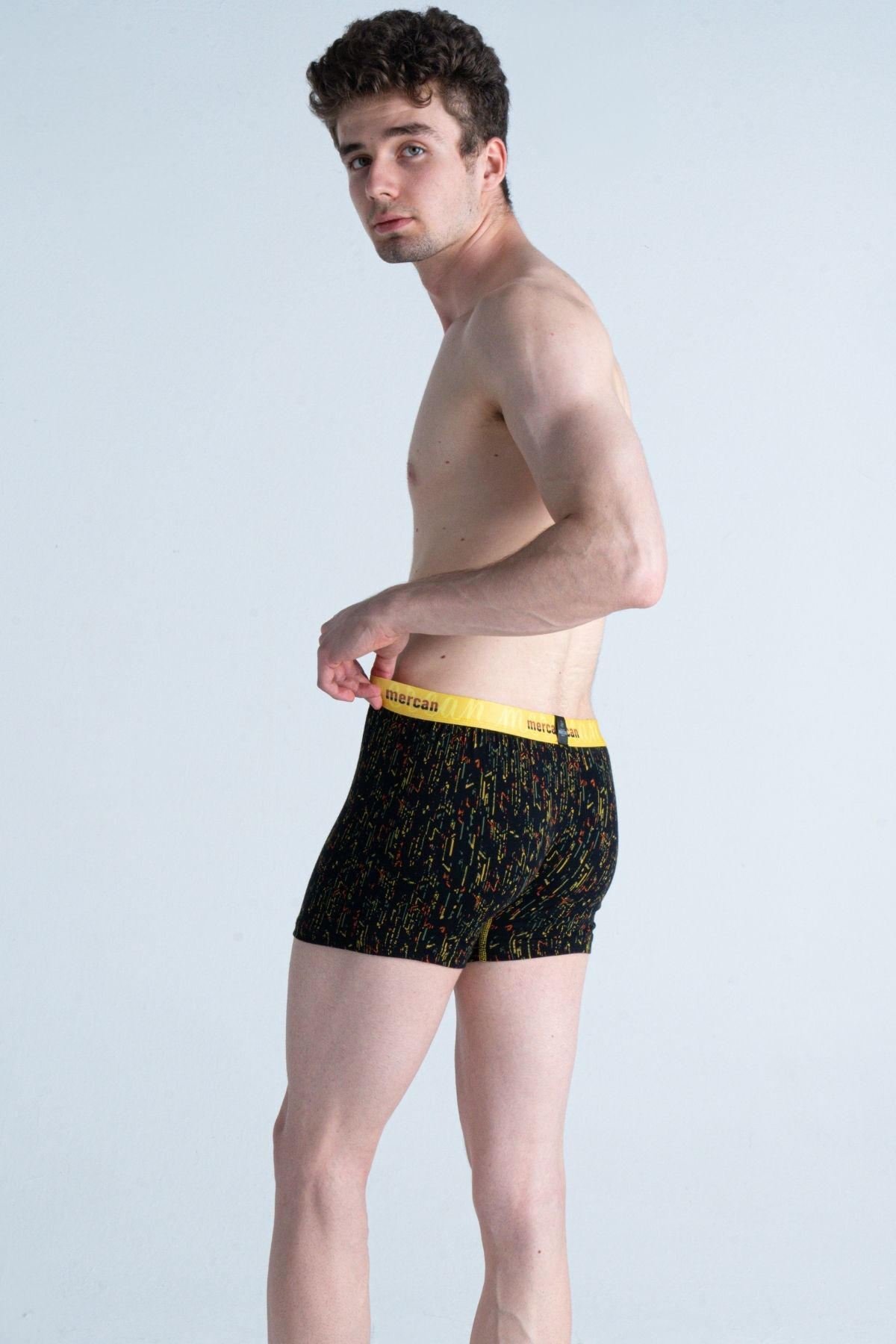 Mercan Baskili 'Tetris' Erkek Boxer