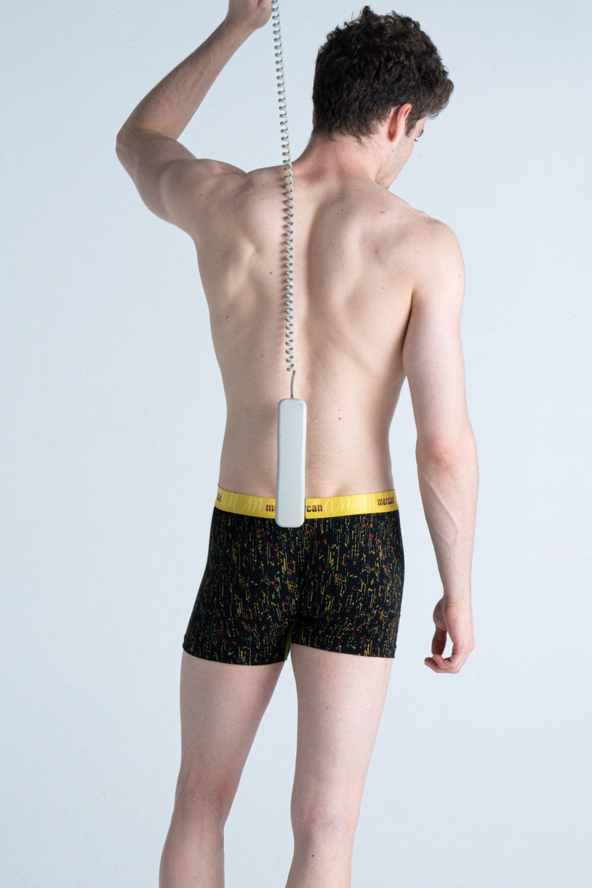 Mercan Baskili 'Tetris' Erkek Boxer