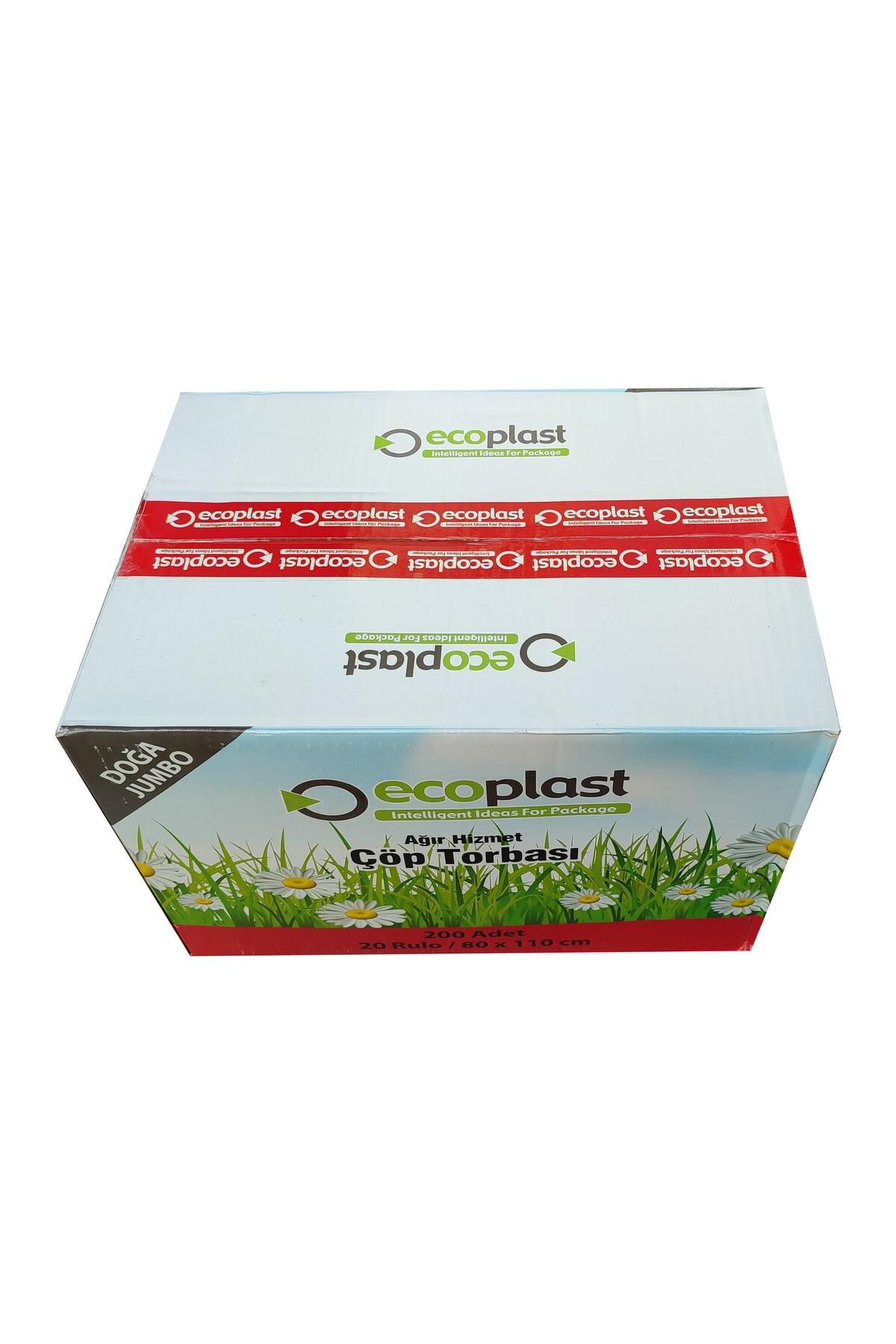 Ecoplast Battal Boy Çöp Torbasi Poşeti - 500 Gr. - 90 Litre - 80 X 110 Cm 