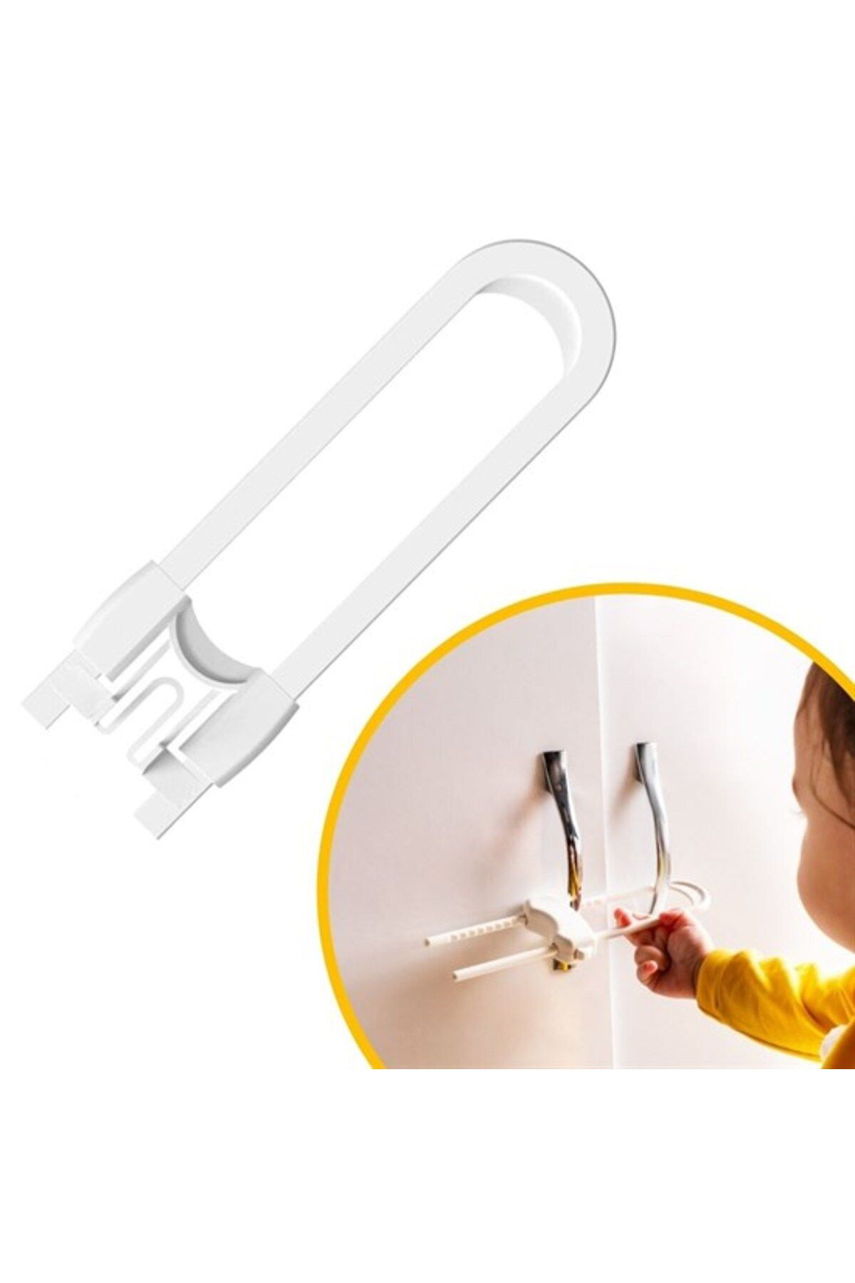 Ok Aksesuar Bebek Çocuk Çekmece Ve Dolap Koruma Rayli Güvenlik Sistemi Emniye