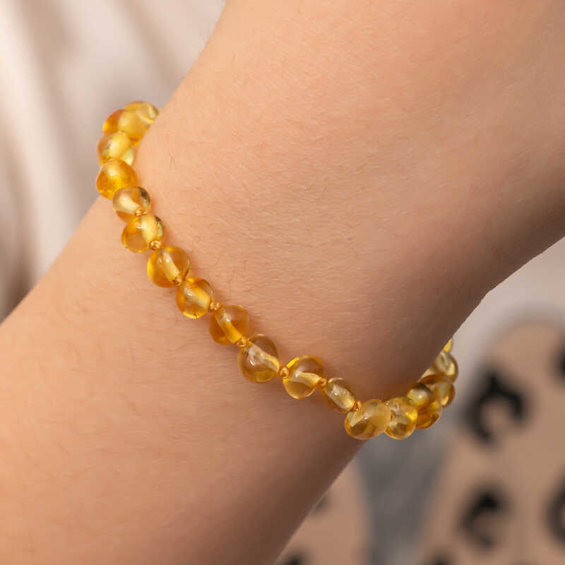 Stillove Bebek Damla Kehribar Bileklik Sl7315