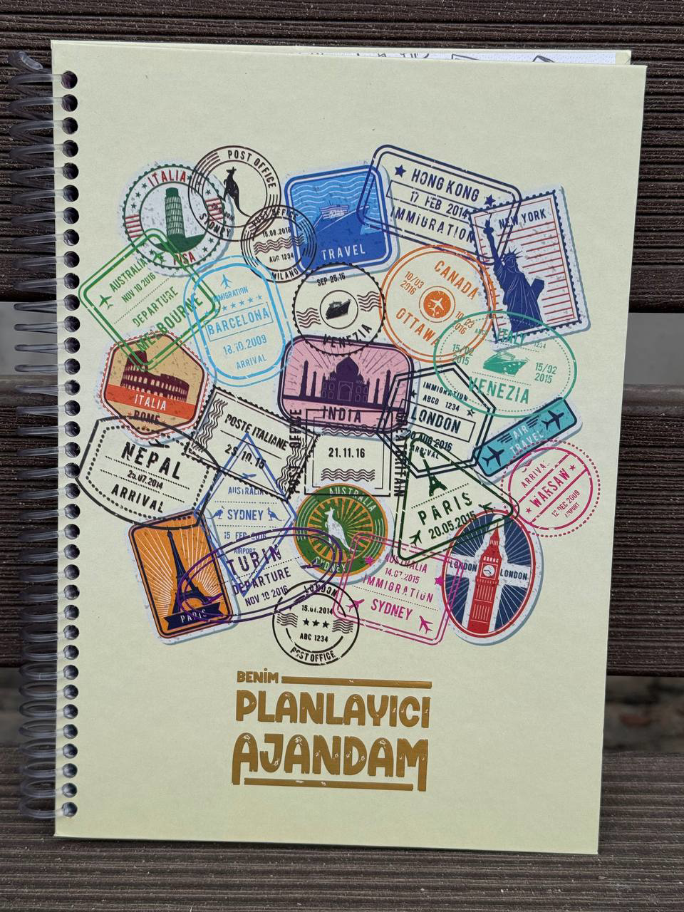 Bylimon Benim Planlayici Ajandam Pullar Kapak Tasarimli