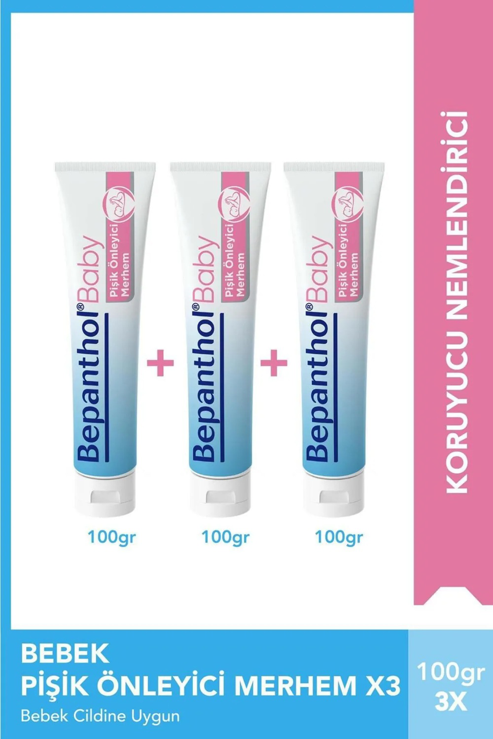 Bepanthol  Baby Pişik Önleyici Merhem 100 Gr 3L'ü Paket