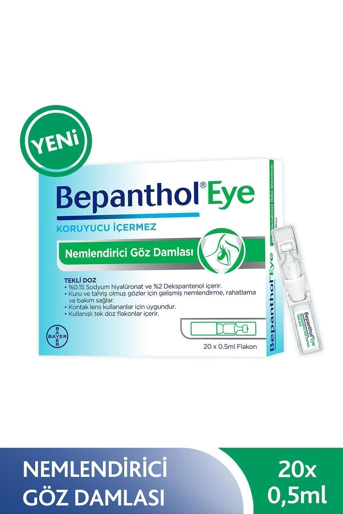 Bepanthol  Eye Nemlendirici Göz Damlasi Tekli Doz 20X0.5Ml