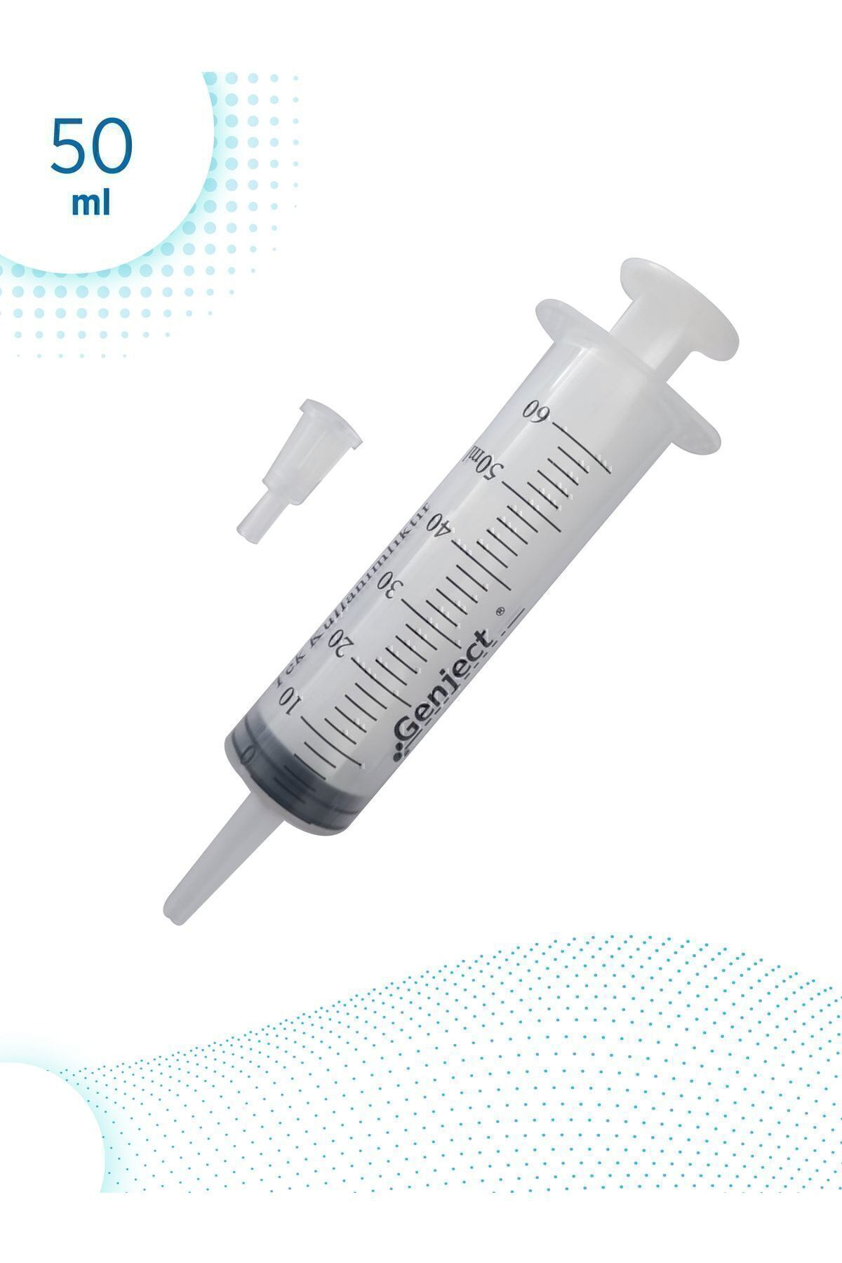 Genject Beslenme Katater Enjektörü & Çam Uçlu Şiringa 50 Ml ( 60'Li)