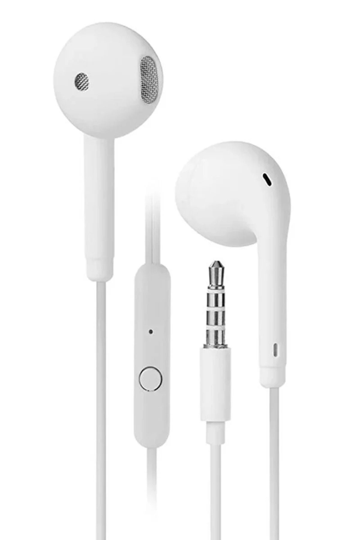 Torima Beyaz H19 Kablolu Mikrofonlu Kulak İçi Kulaklik 3.5 Mm