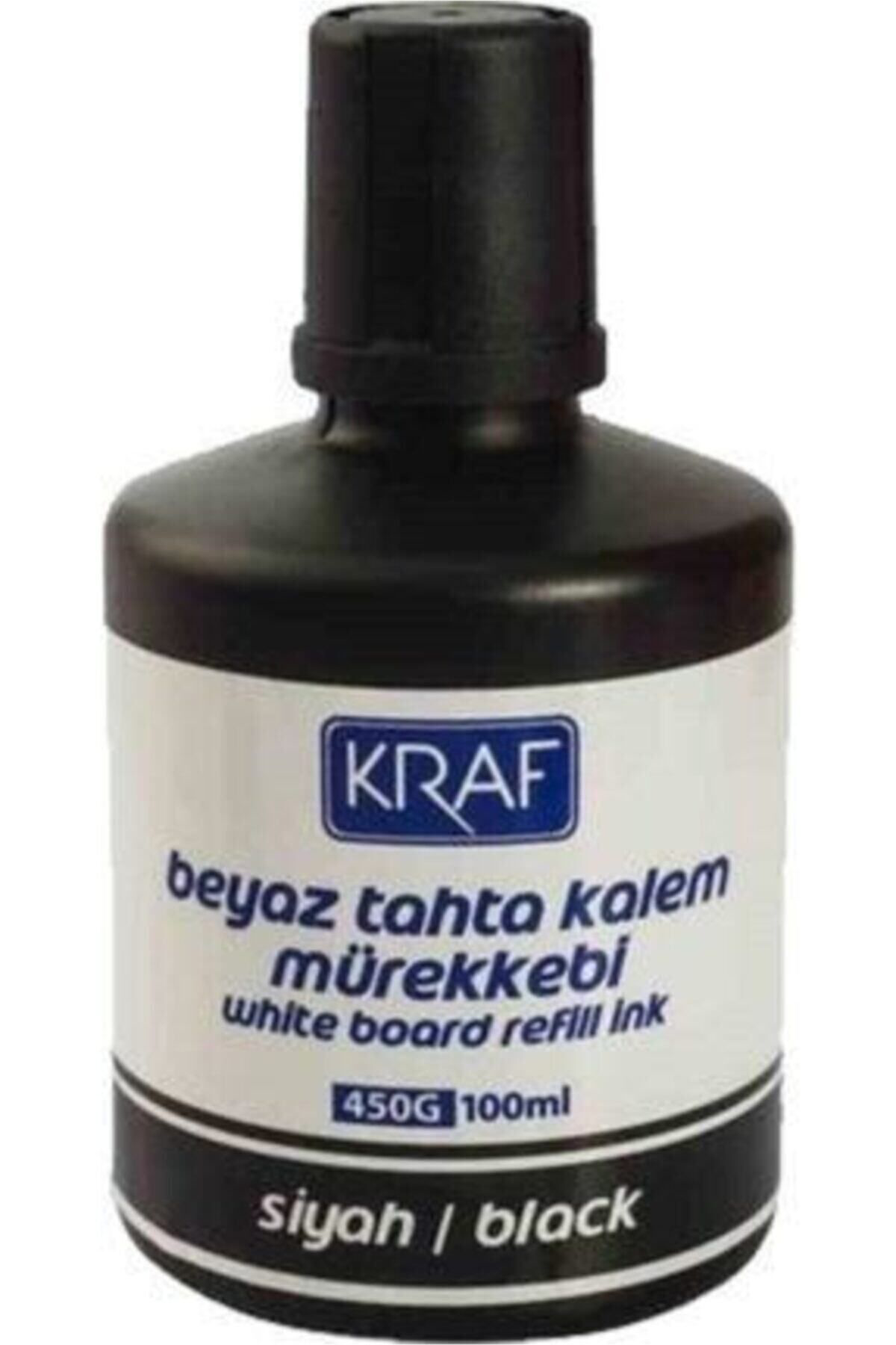 Kraf Beyaz Tahta Kalemi Mürekkebi 100 Ml Siyah