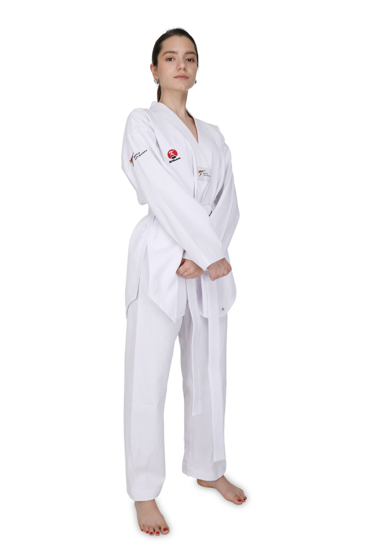 Titan Sport Beyaz Yaka Fitill Taekwondo Elbisesi