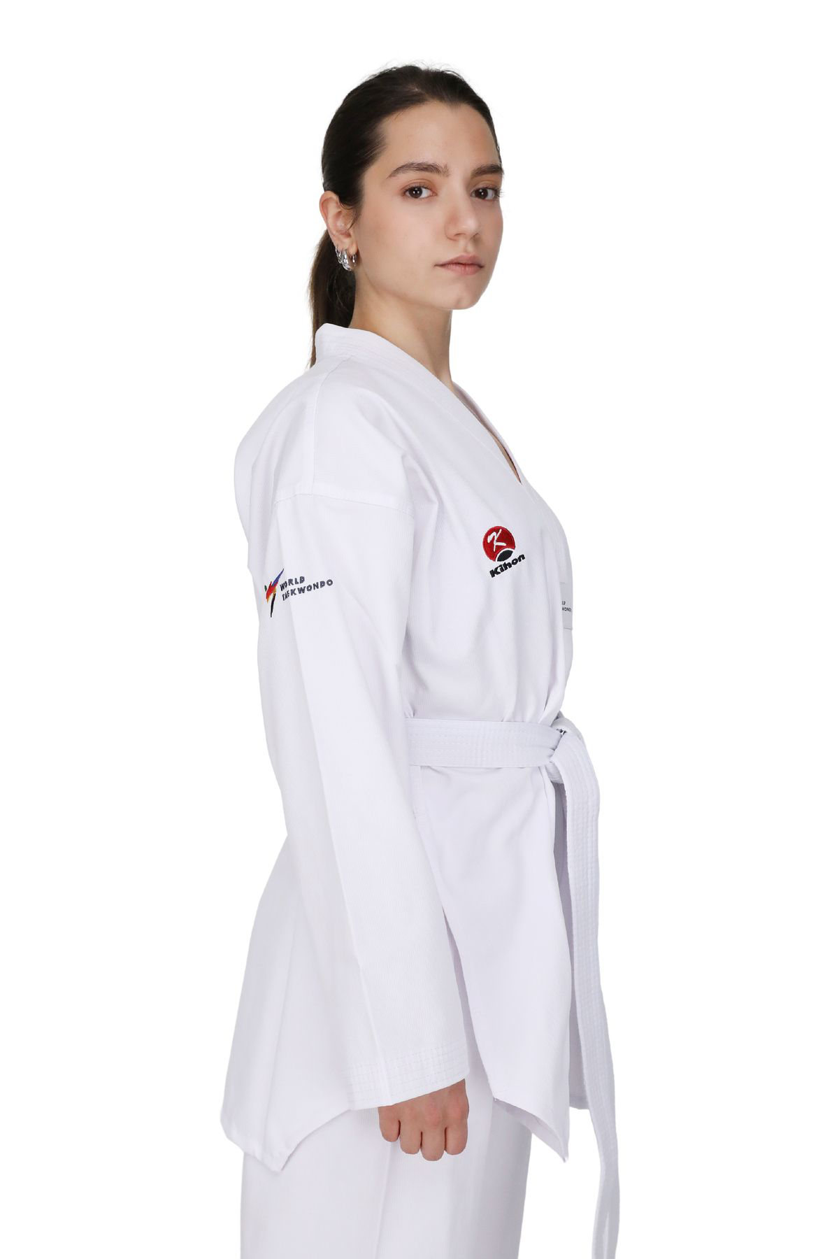 Titan Sport Beyaz Yaka Fitill Taekwondo Elbisesi