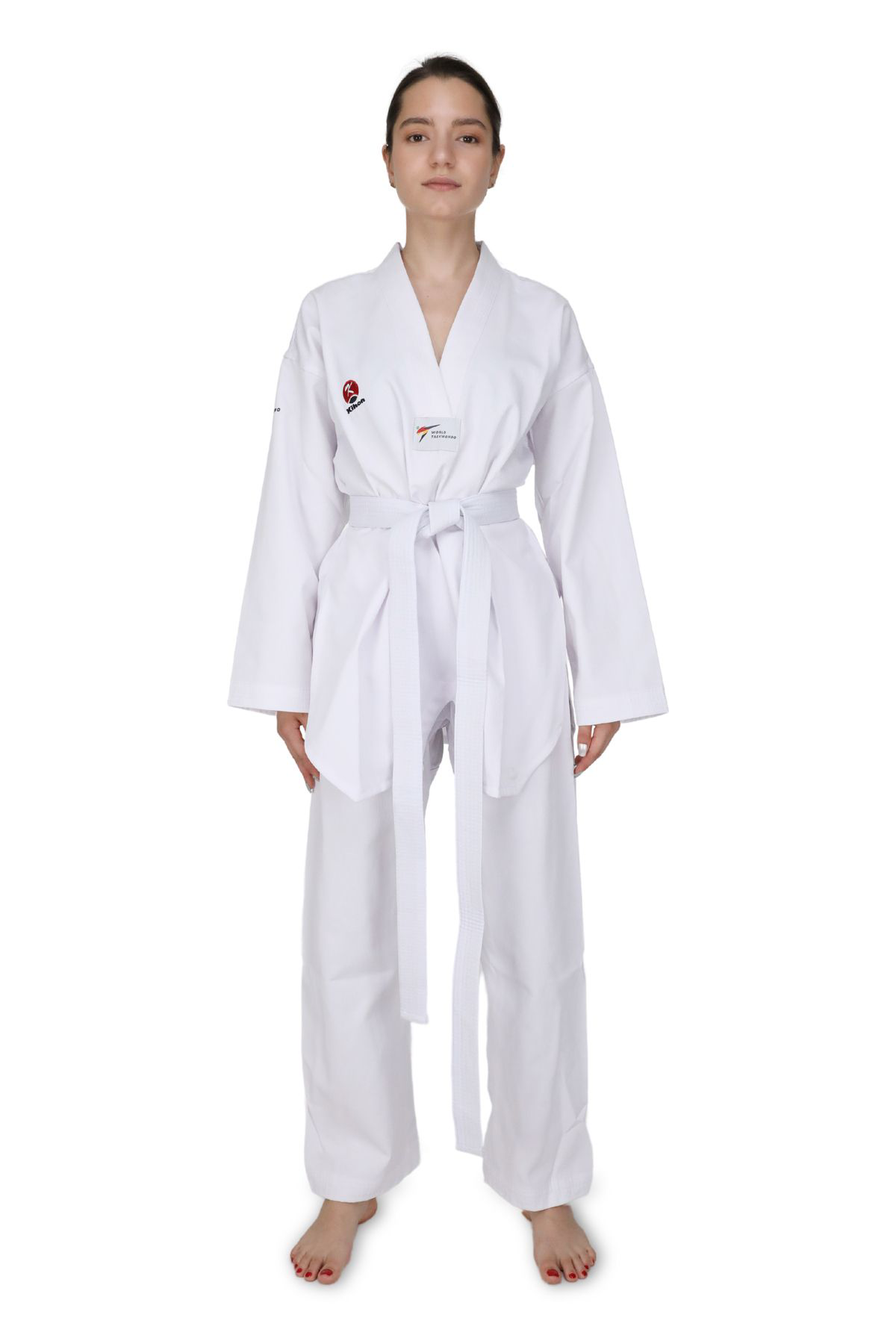 Titan Sport Beyaz Yaka Fitill Taekwondo Elbisesi
