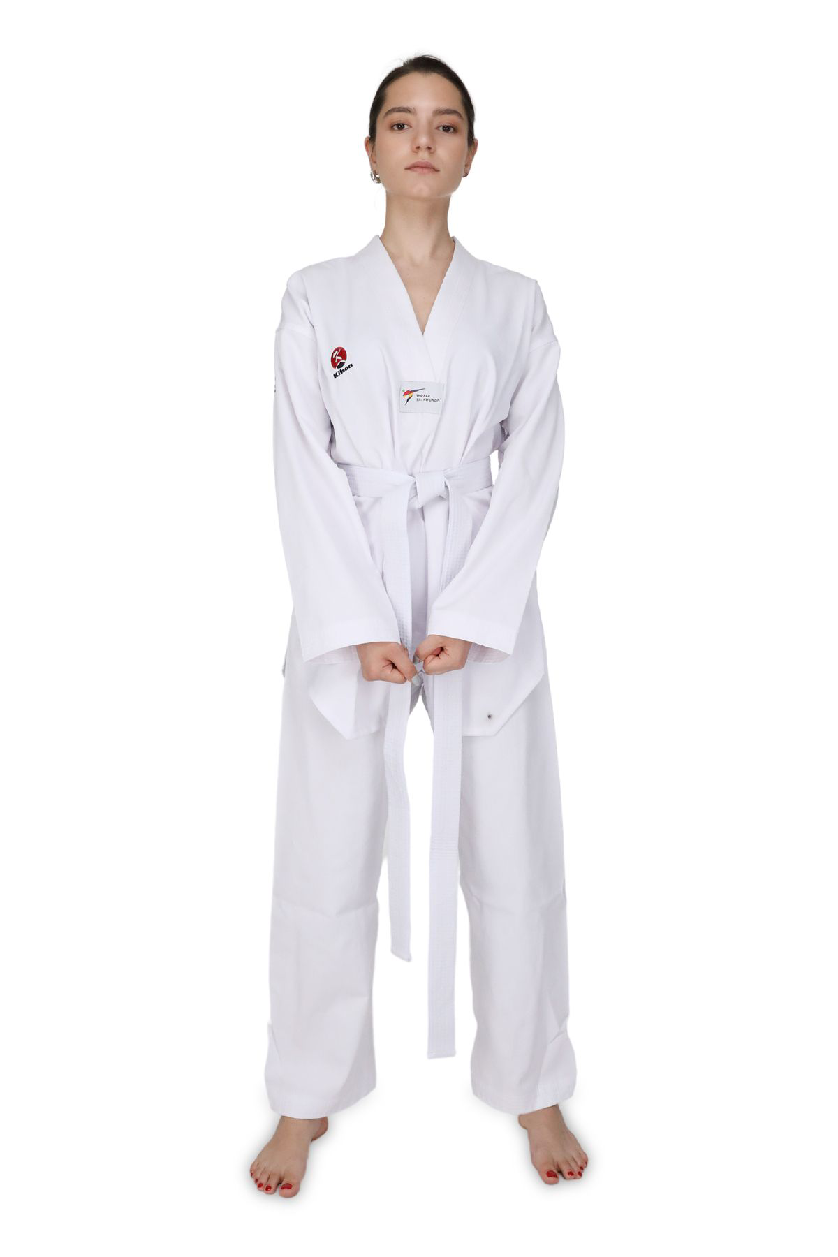 Titan Sport Beyaz Yaka Fitill Taekwondo Elbisesi