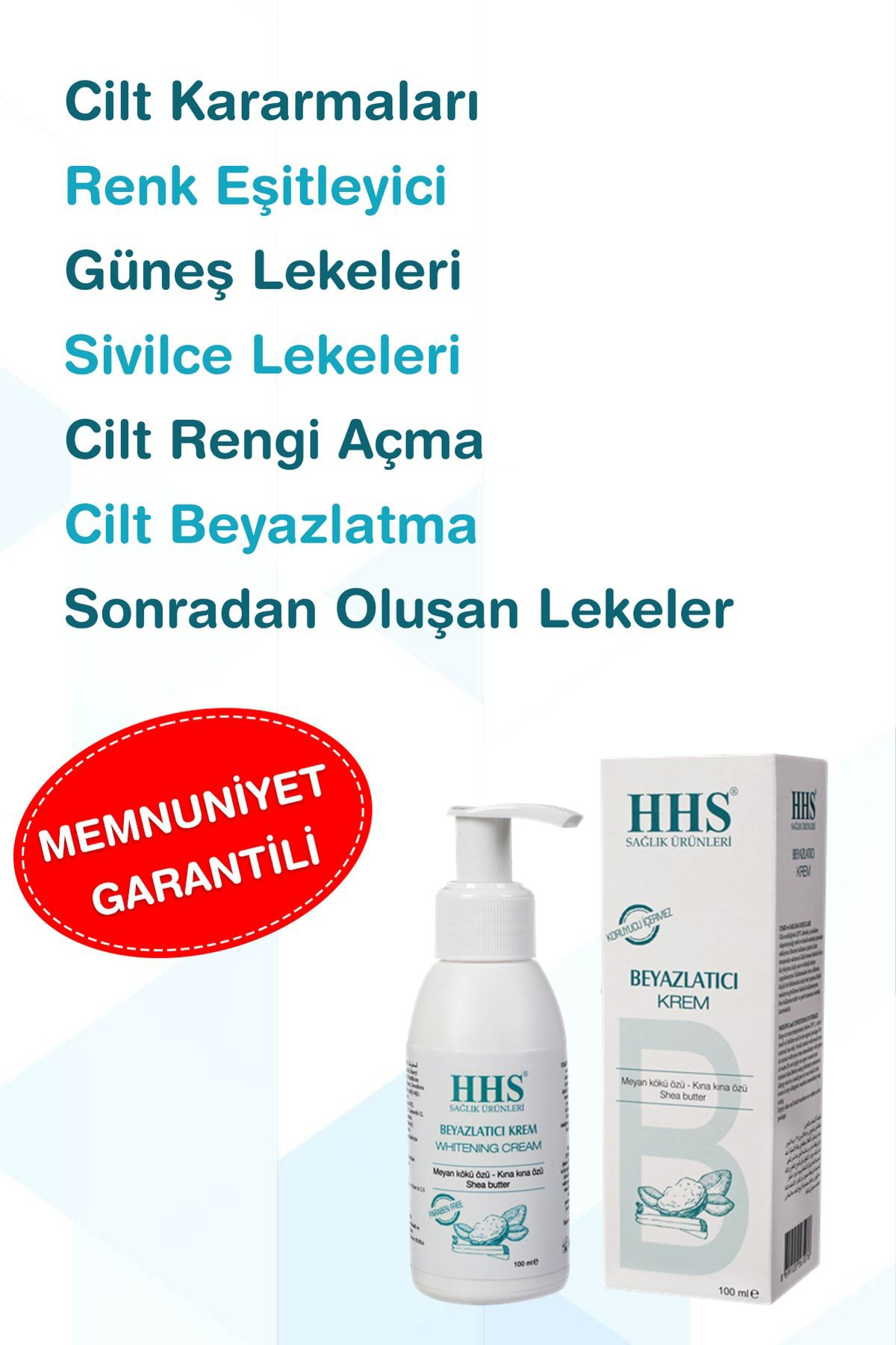 Hhs Beyazlatici Krem Parabensiz 100 Ml