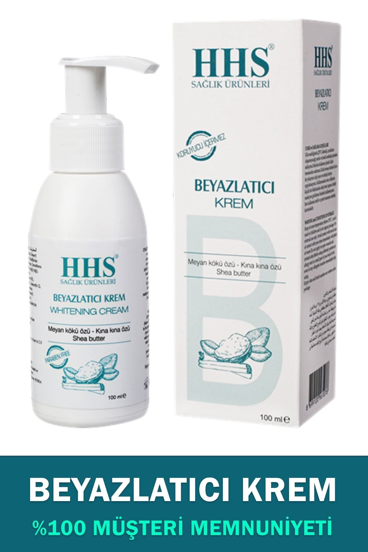 Hhs Beyazlatici Krem Parabensiz 100 Ml