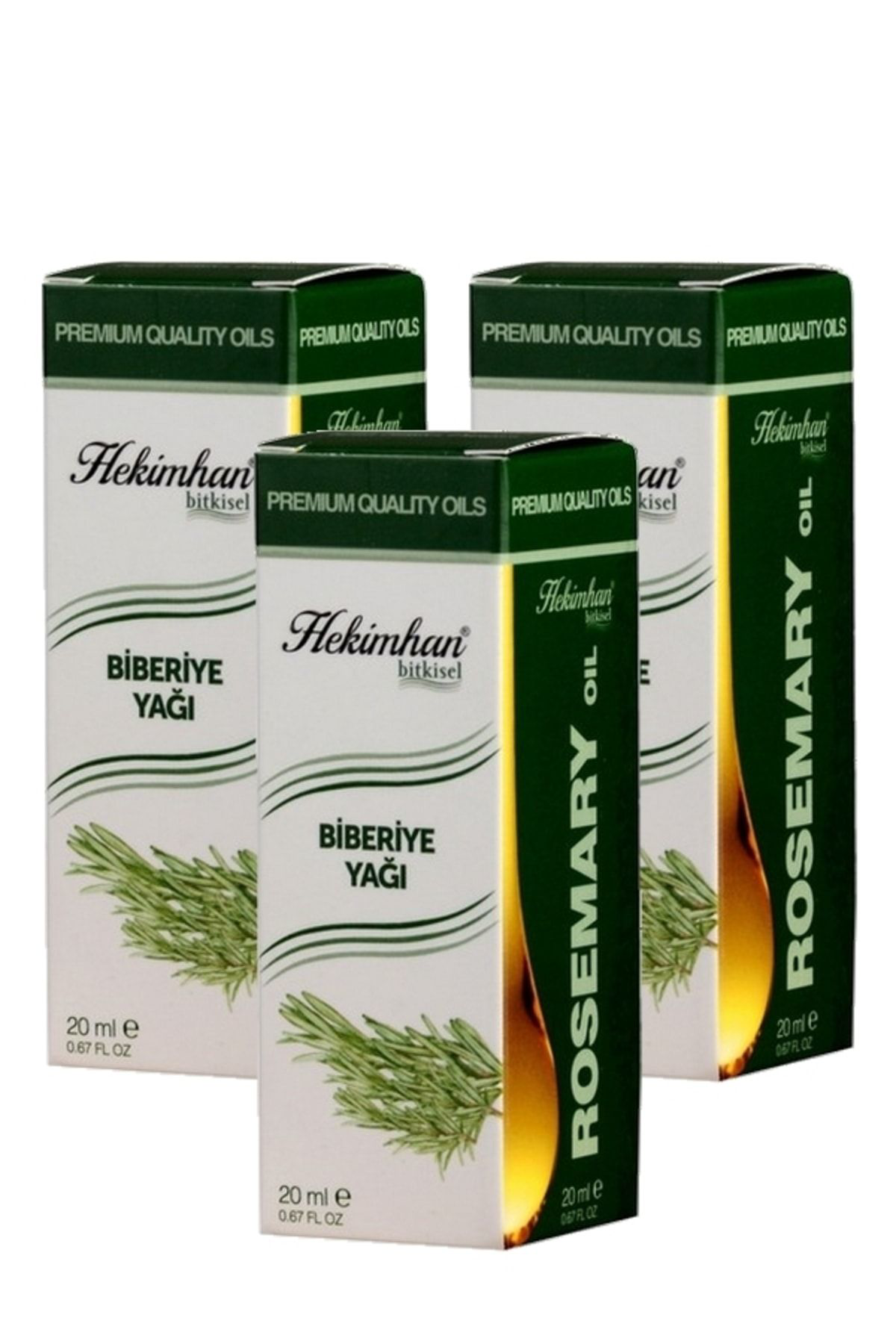 Hekimhan Biberiye Yaği 20 Ml 3 Adet