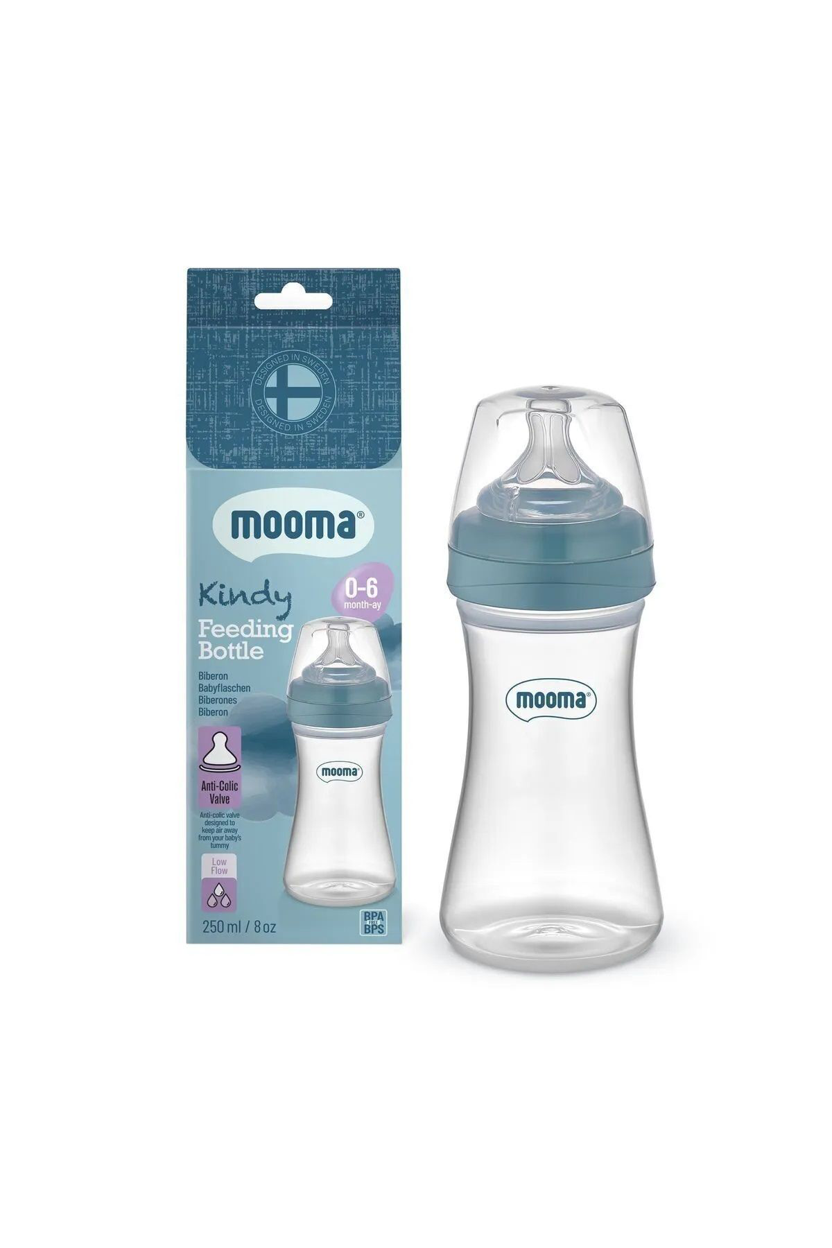K&A Biberon Anti Kolik Biberon 250 Ml Kapakli Biberon 0 - 6 Ay (Yavaş