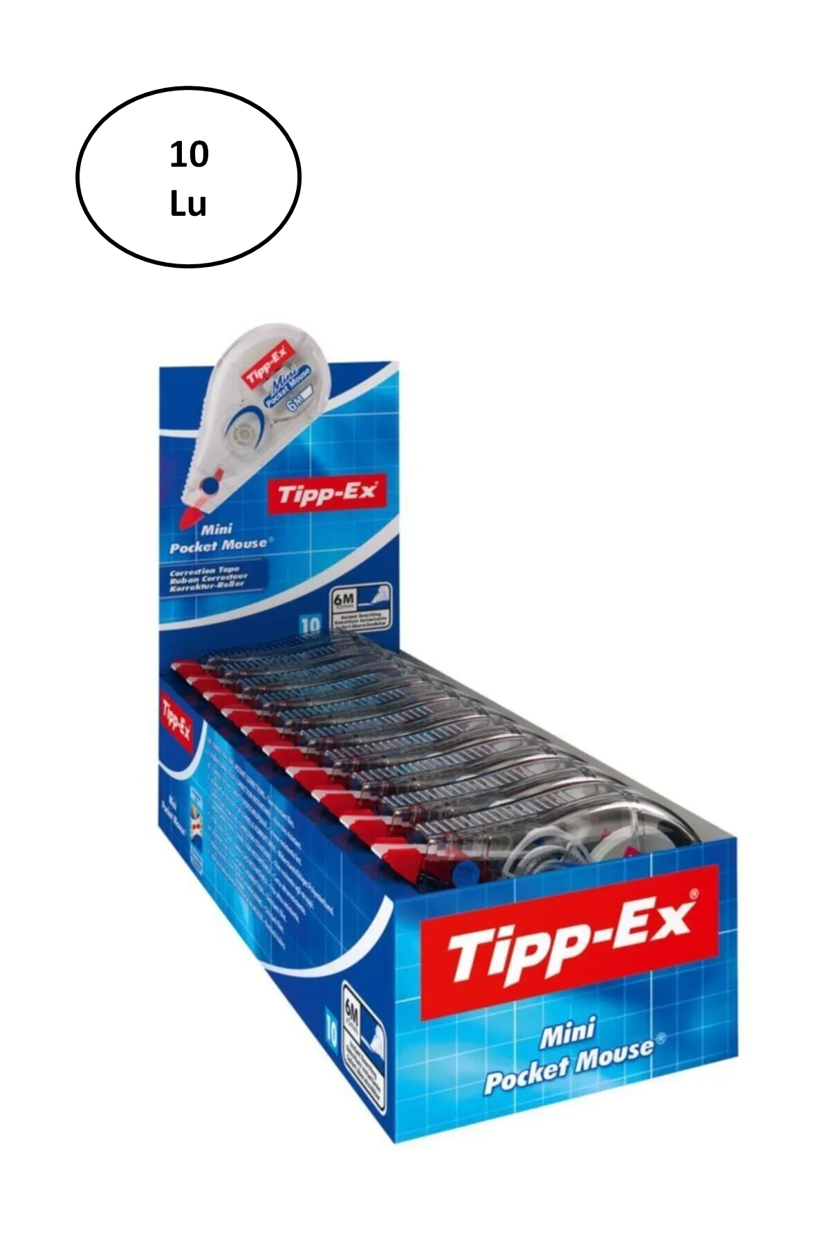 Just Cheap Store Bic Tipp-Ex Mini Pocket Mouse Şerit Düzeltici 10'Lu