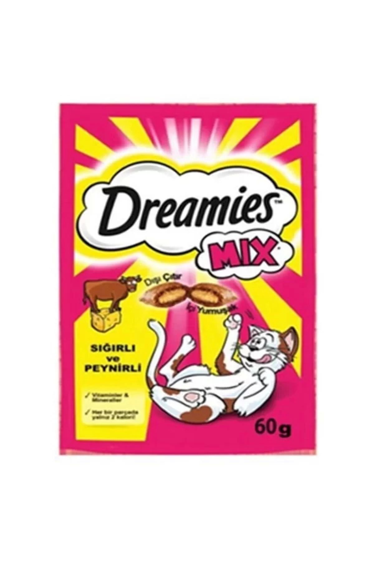 Dreamies Biftek Ve Peynirli Mix Kedi Ödül Mamasi 60 Gr