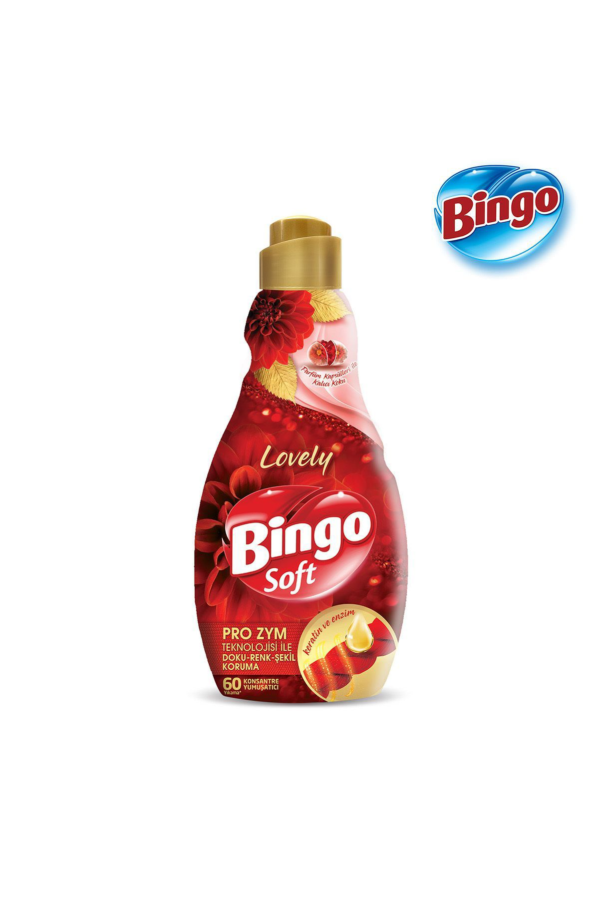 Bingo  Soft Konsantre Çamaşir Yumuşaticisi Lovely 1440 Ml X 4 Adet