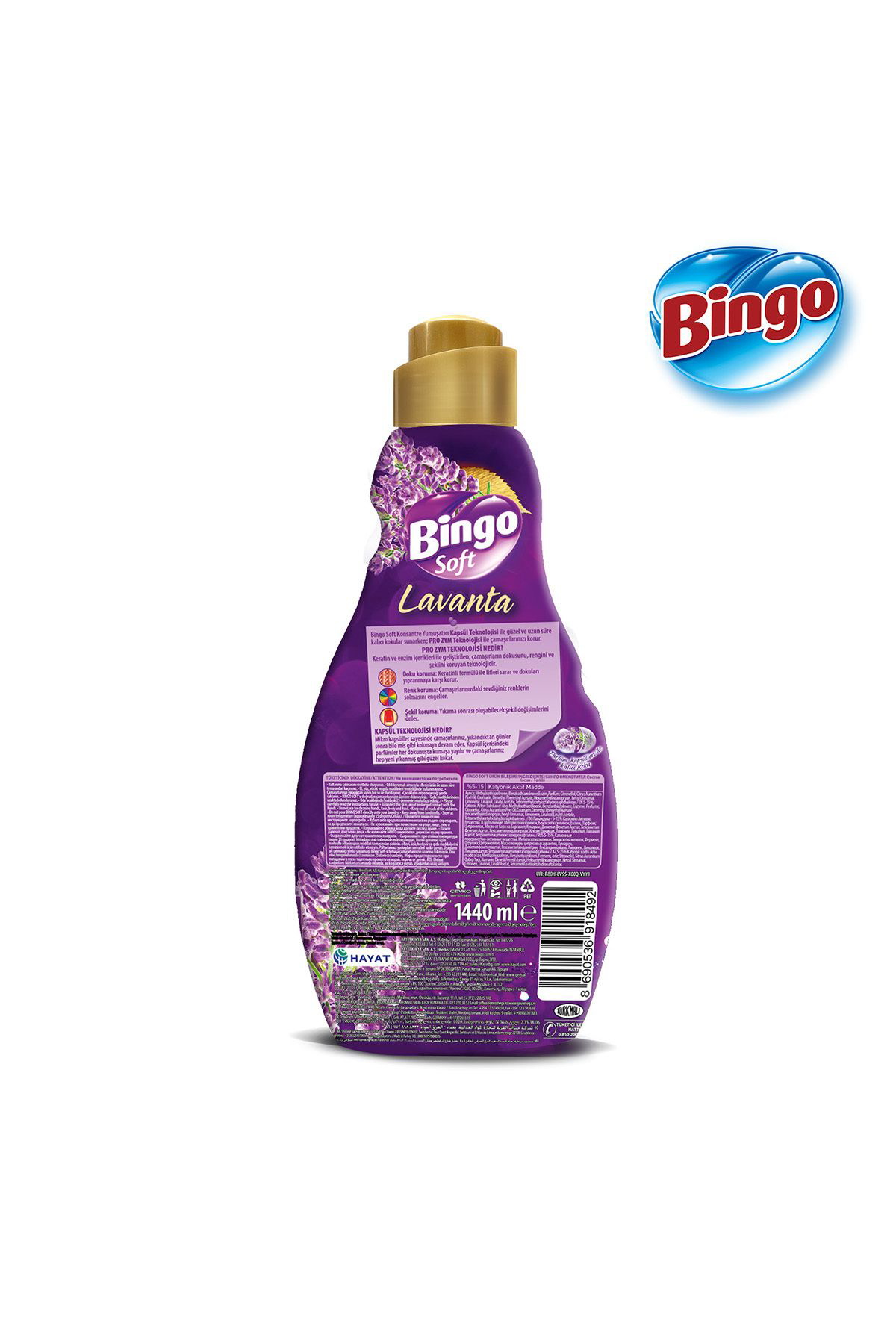 Bingo Bingo Soft Konsantre Çamaşir Yumuşaticisi Lavanta 1440 Ml X 4 Ade
