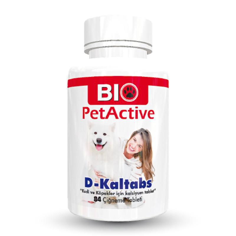 Bio Pet  Active Kedi Ve Köpekler İçin Kalsiyum Tableti 84 Adet
