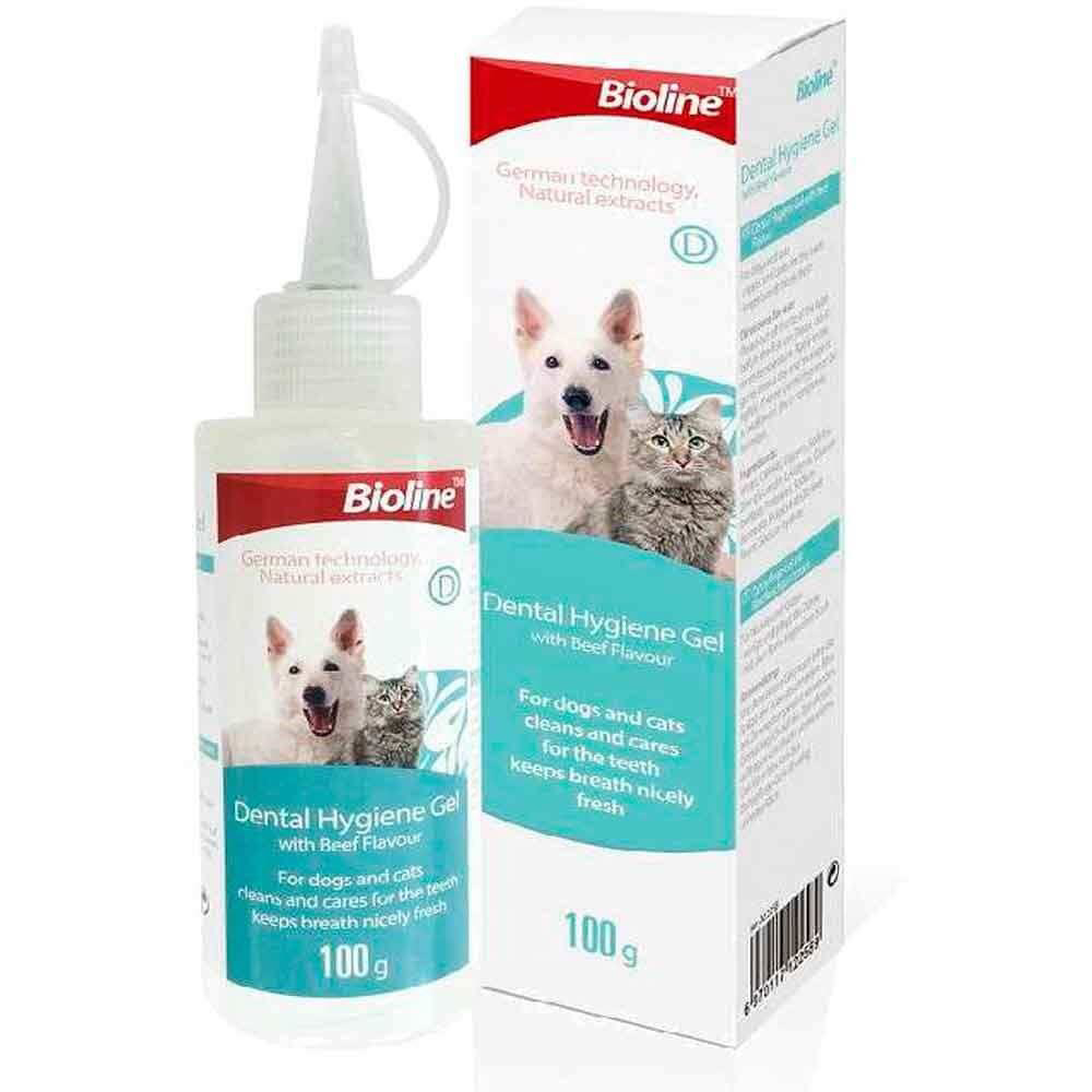 Bioline  Kedi Ve Köpek Biftekli Diş Jeli 100Gr