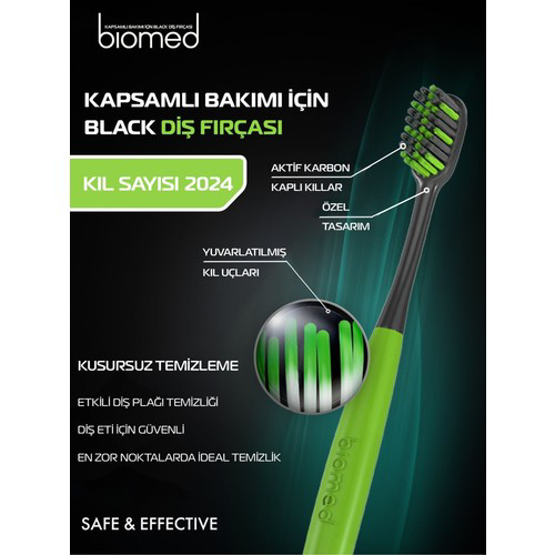 Biomed  Black Diş Firçasi Medium
