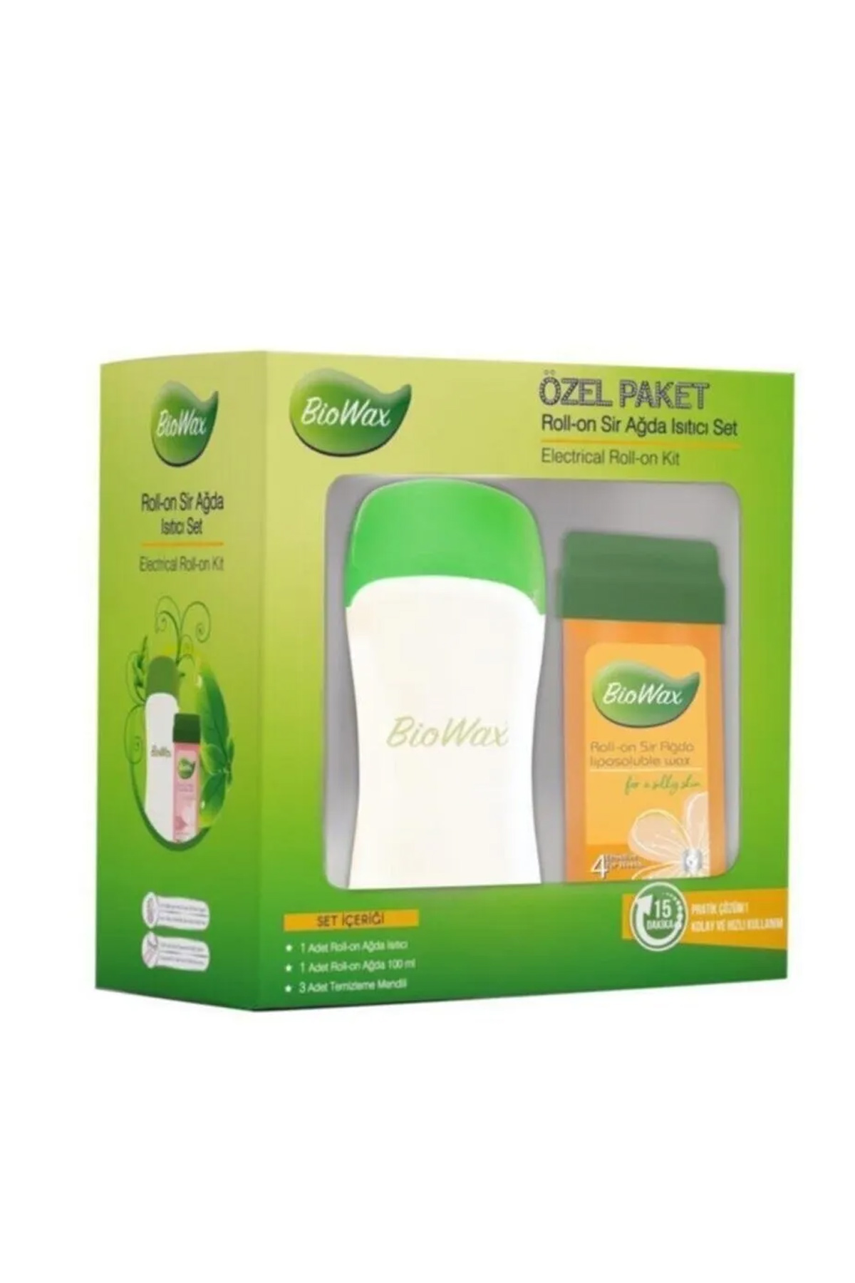 Just Cheap Store Biowax Rollon Ağda İsiticili Set