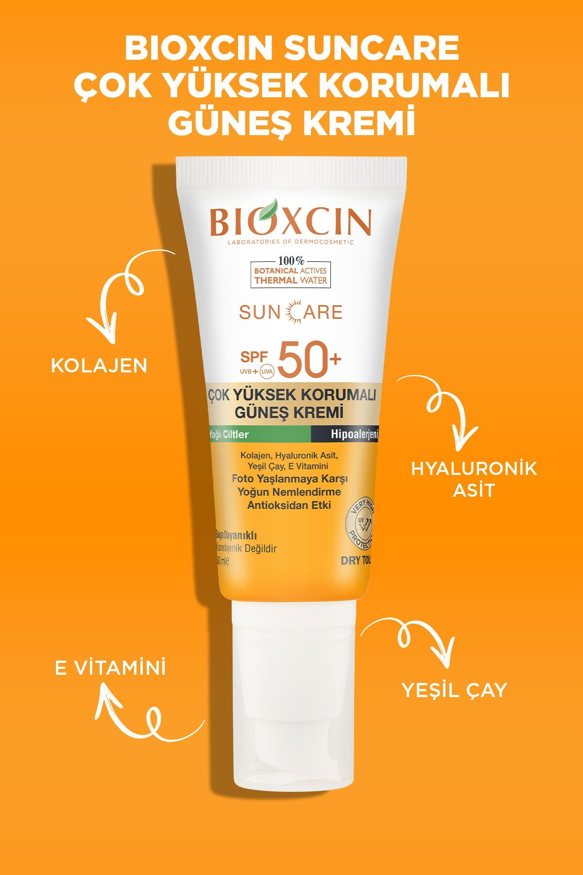 Bioxcin  Sun Care Çok Yüksek Korumali Yağli Ciltler İçin Güneş Kre