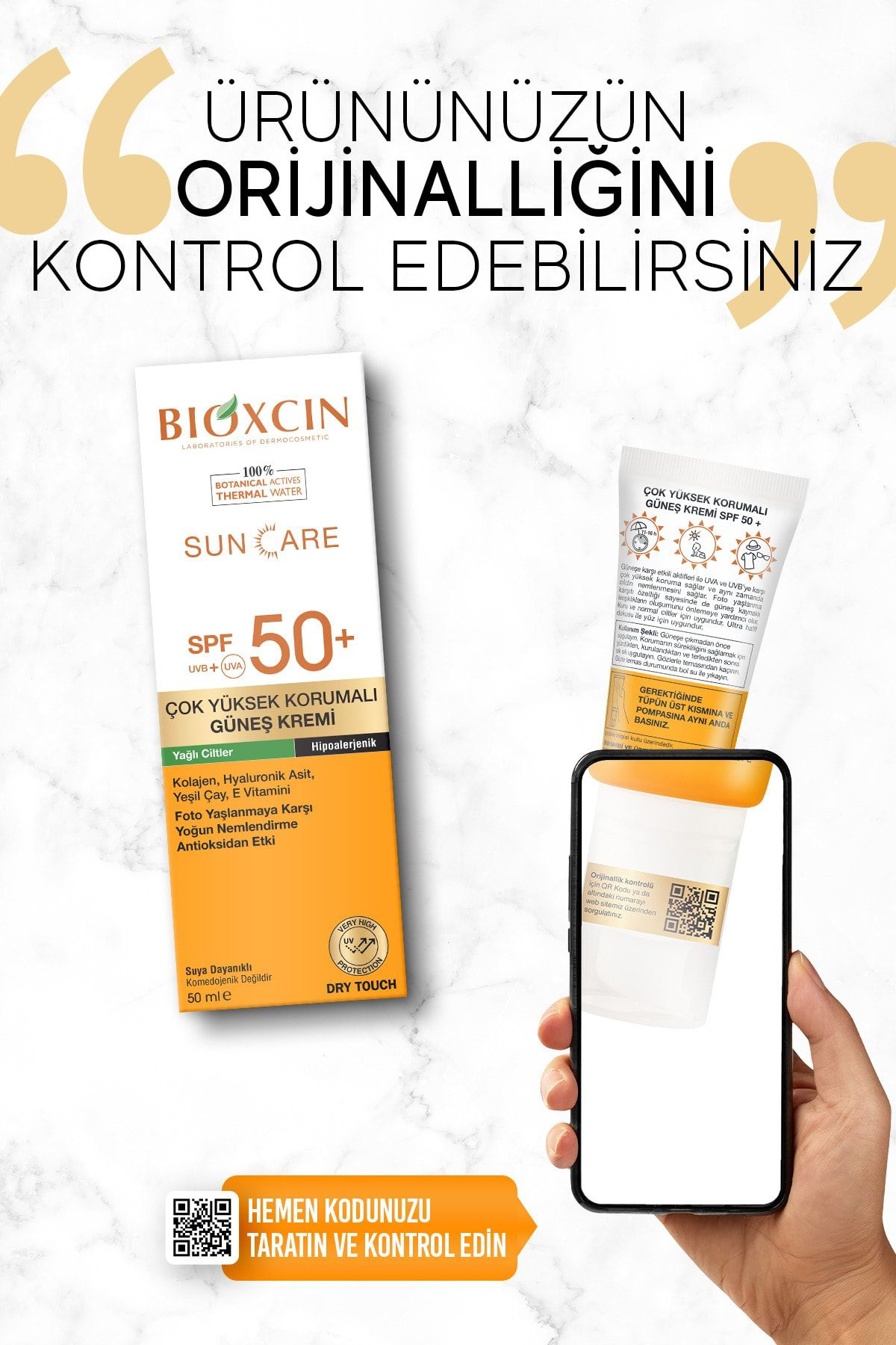 Bioxcin  Sun Care Çok Yüksek Korumali Yağli Ciltler İçin Güneş Kre