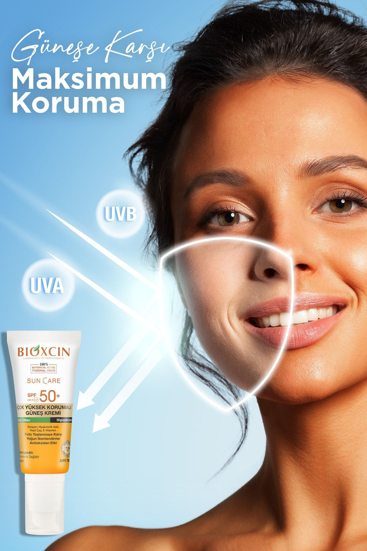 Bioxcin  Sun Care Çok Yüksek Korumali Yağli Ciltler İçin Güneş Kre