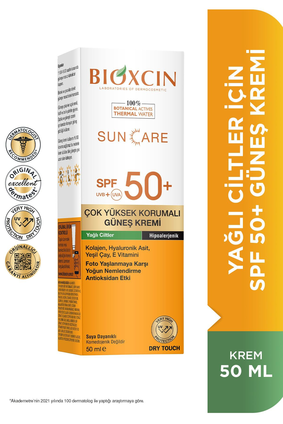 Bioxcin  Sun Care Çok Yüksek Korumali Yağli Ciltler İçin Güneş Kre