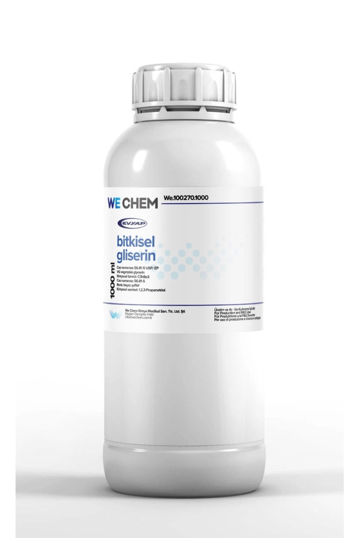 Evyap Bitkisel Gliserin (Vg) 1000 Ml