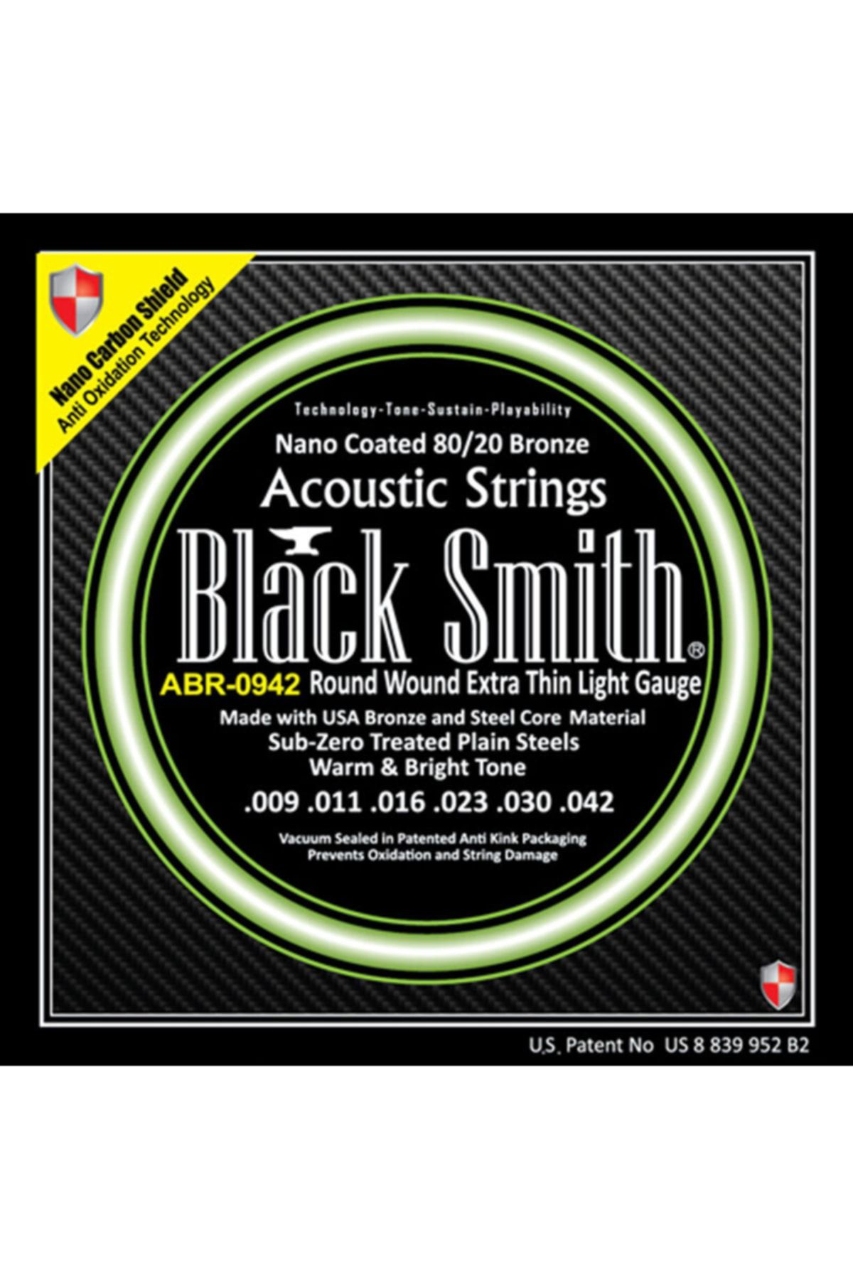 Blacksmith Black Smith Abr-0942 Extra Thin Light Akustik Gitar Teli 009