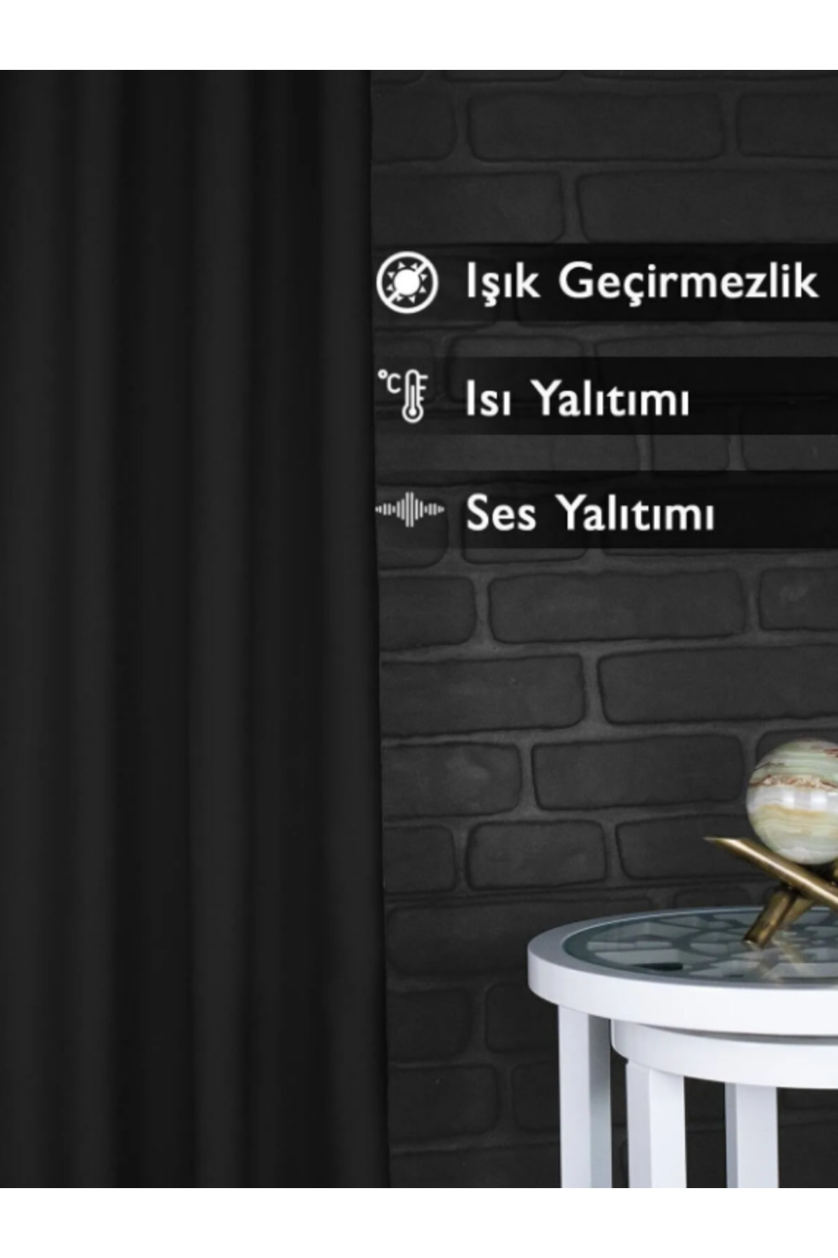 Özgün Home Blackout Karartma Fon Perde Yeşil
