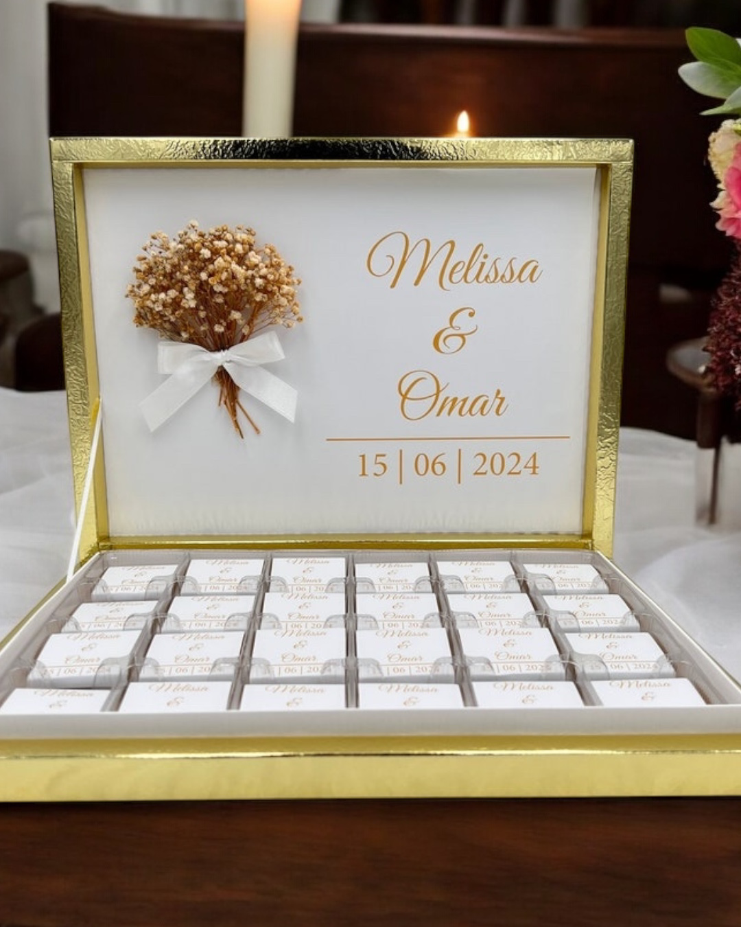 Cyzhome Blake Gold Söz Nişan Kiz İsteme Çikolatasi
