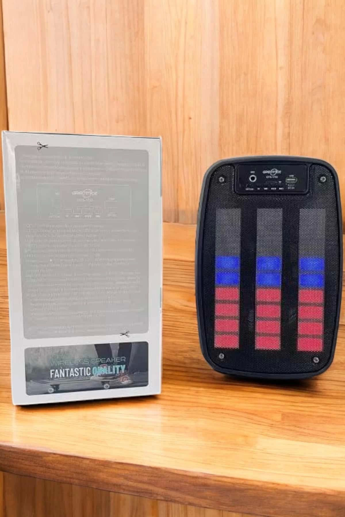 Pamiravm Bluetooth Hoparlör Rgb İşikli Usb Sd Kart Girişli Taşinabilir