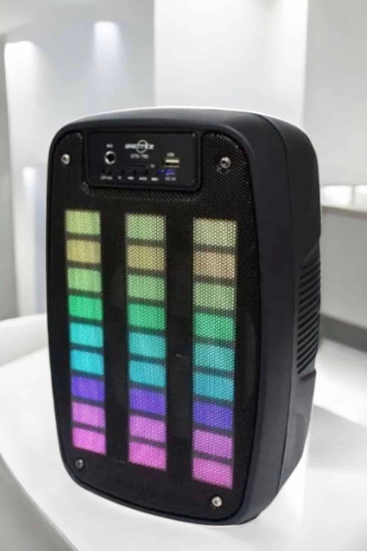 Pamiravm Bluetooth Hoparlör Rgb İşikli Usb Sd Kart Girişli Taşinabilir