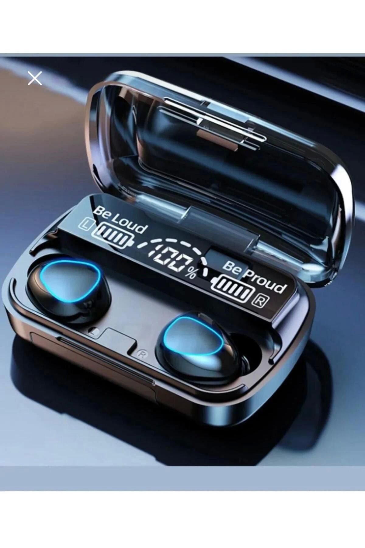 Yusuftex Bluetooth Kulaklik Kulakiçi Powerbankli Çift Mikrofonlu Dokunmati