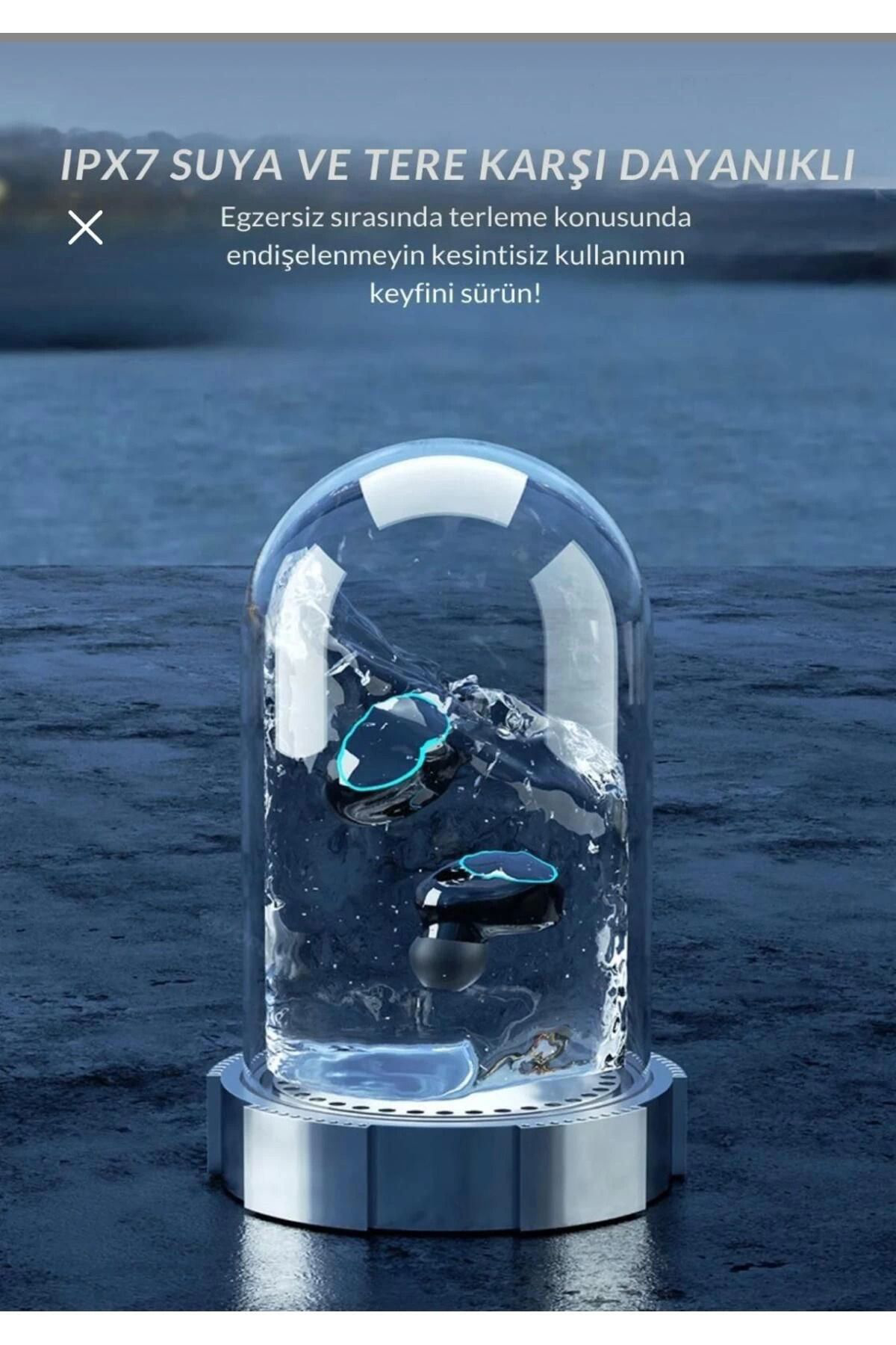 Yusuftex Bluetooth Kulaklik Kulakiçi Powerbankli Çift Mikrofonlu Dokunmati
