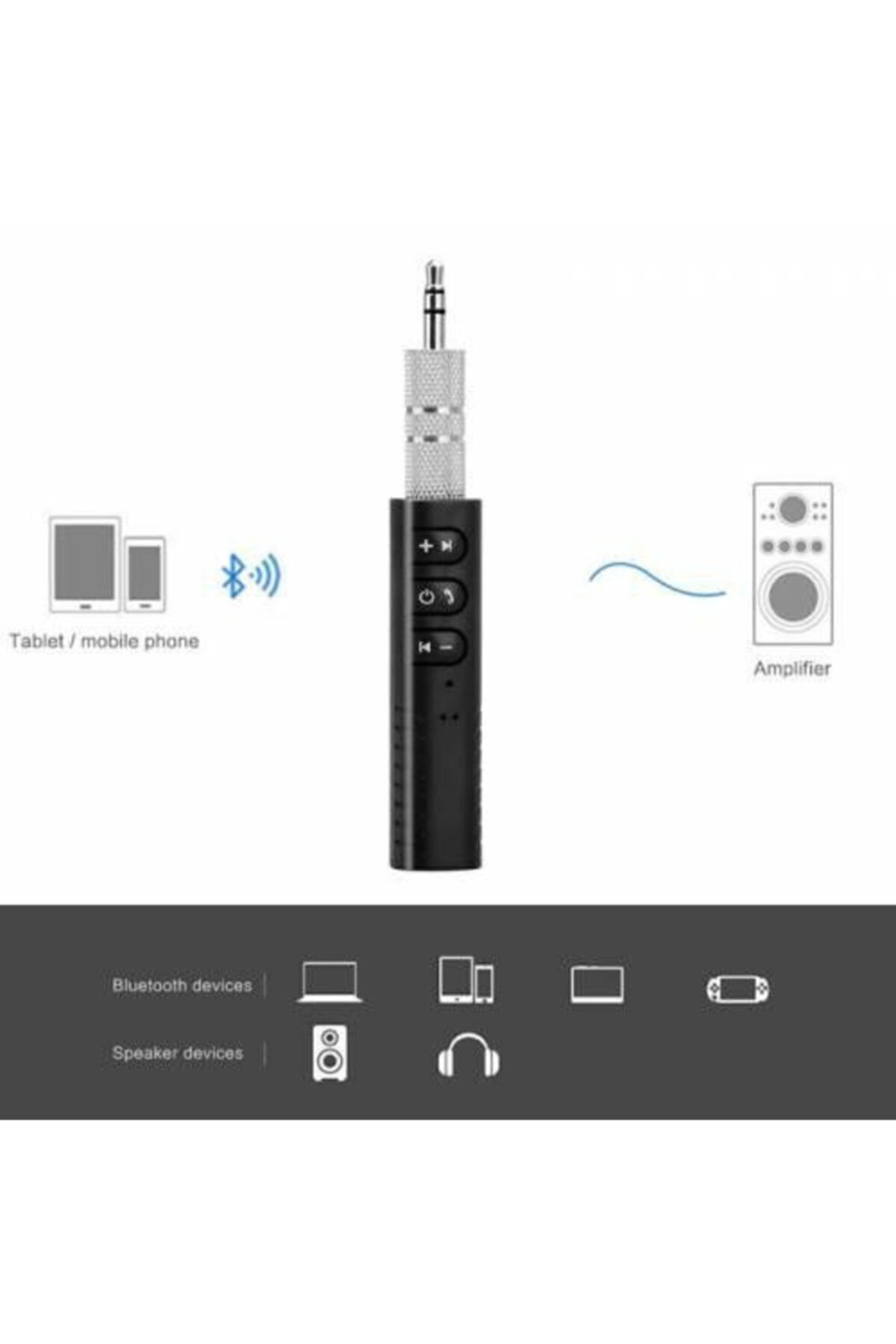 Rosepremium Bluetooth Ses Alicisi Aux Oto Araç Teyp Kiti Android İos Uyumlu B