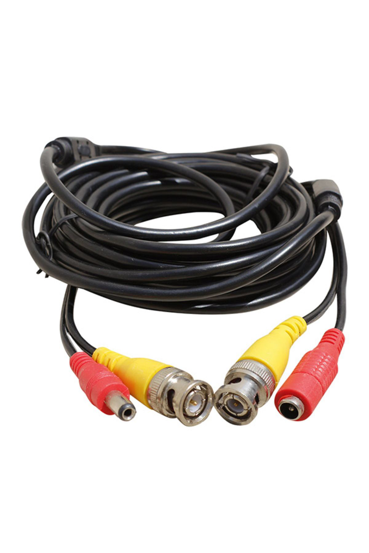 Ok Aksesuar Bnc-Bnc Kablo+Power Kablo Dişi-Erkek Jackli 20 Metre Hazir Kamera