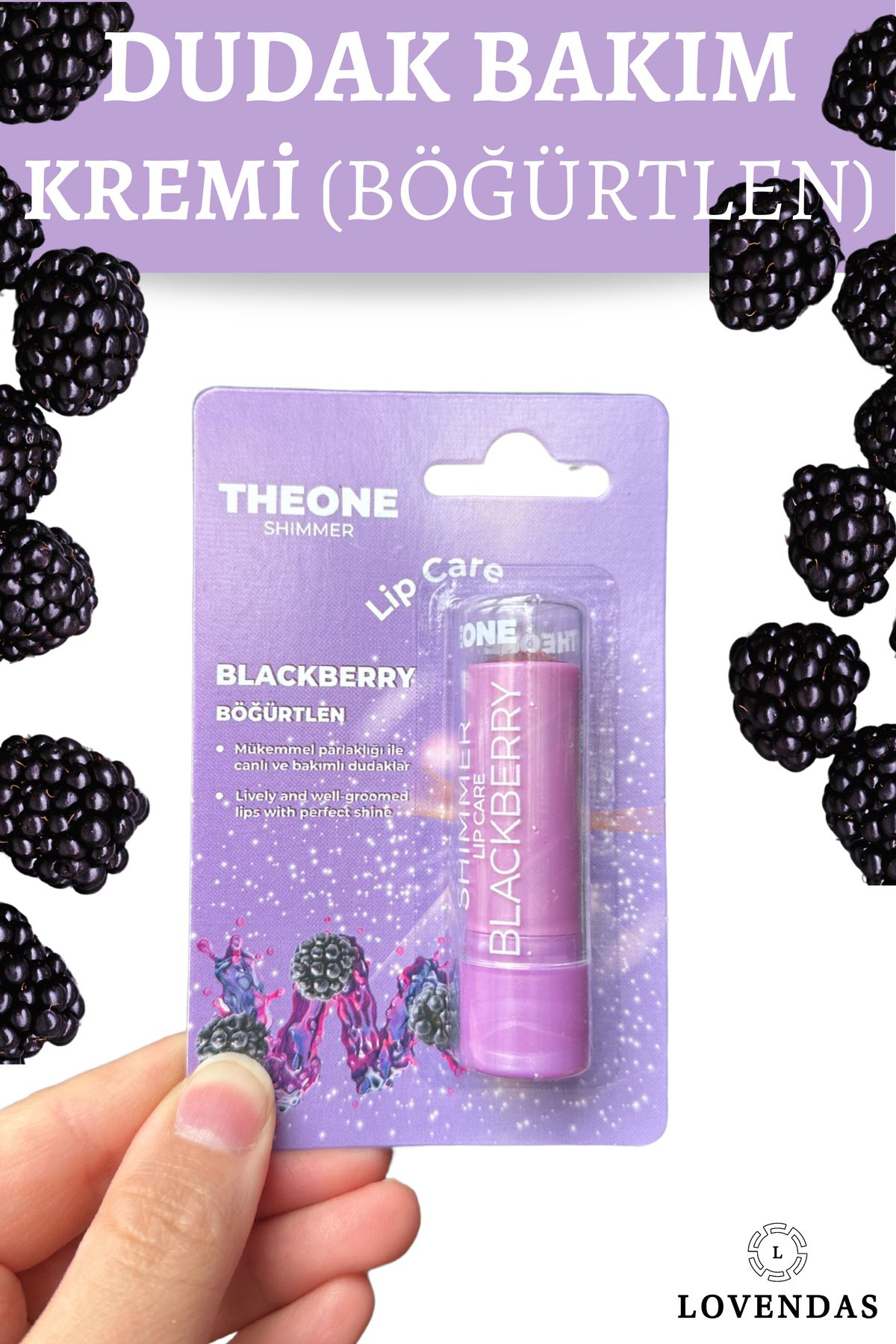 Lovendas Böğürtlen Lip Balm Dudak Bakim Krem Balsami